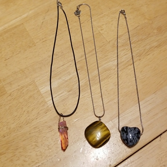 😀  SOLD 😀Three  Gemstone Necklaces - Picture 2 of 5